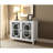 Ceara White Finish Console Cabinet