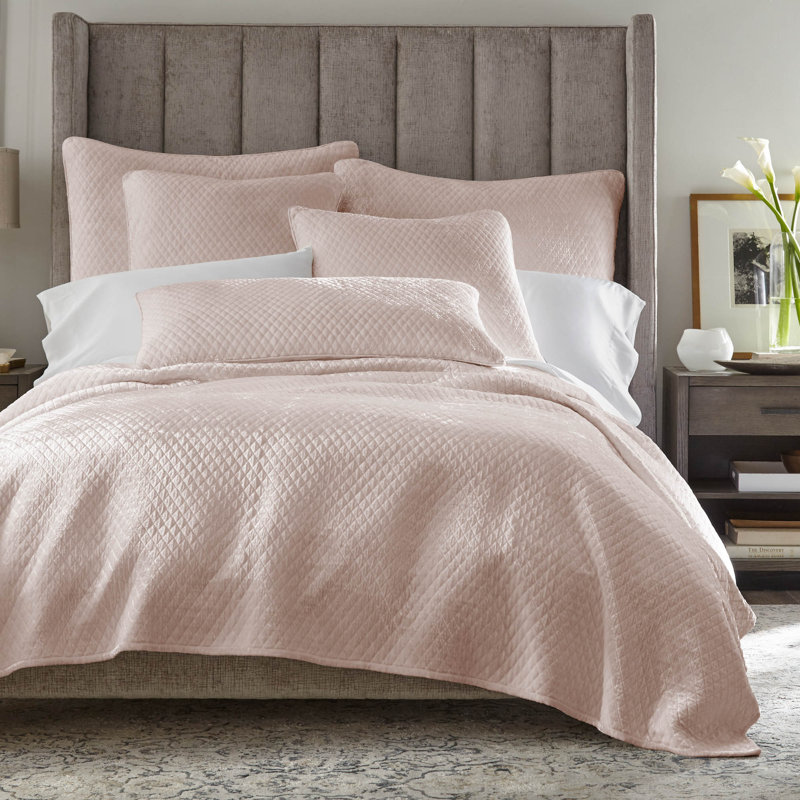 Coussin Enzo ivoire standard 20 x 26, Rosé, Très grand lit