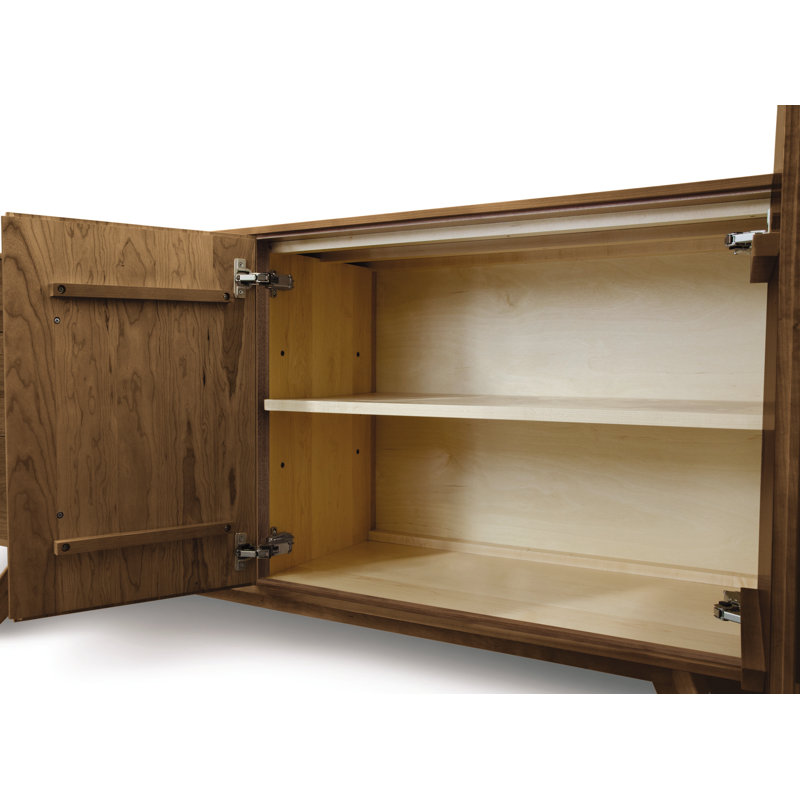 Catalina 66.13'' W Solid Wood Sideboard, Smoke Cherry