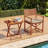 Patio Solid Wood Tray Table w/ Removable Top Rectangular TV Tray Bistro Table-860616982
