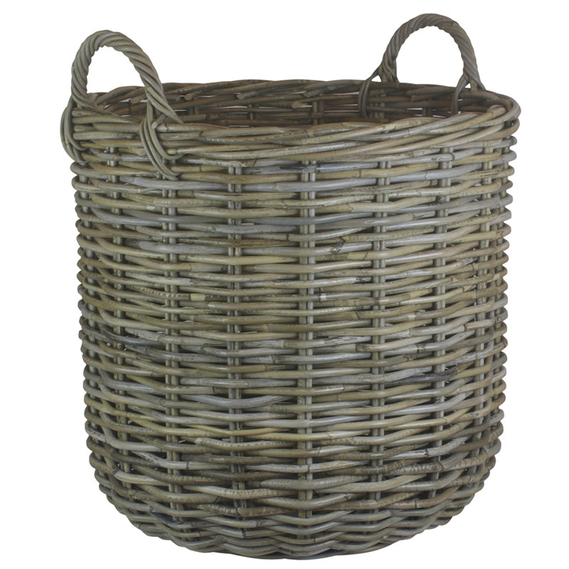 Brambly Cottage Wicker Decorative Basket, 60cm H x 60cm W x 59cm D