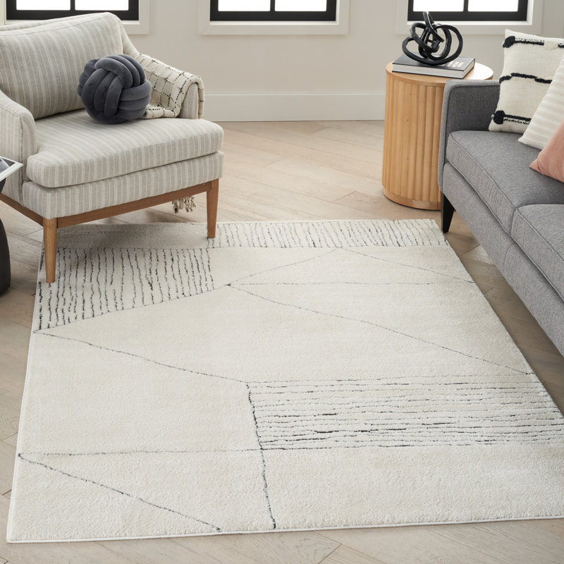 Abstract Indoor Rug, Rectangle 7'10" x 9'10"