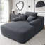Chaise longue convertible avec rembourrage à ressorts et velours côtelé, sans assemblage, gris-1425934818-1425934830