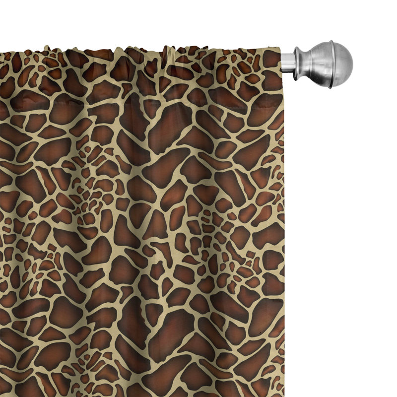 Zambia Semi-Sheer Rod Pocket Curtain Panels, 28" x 84"