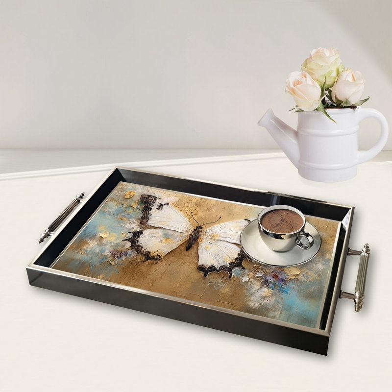 Élégant plateau en verre de 19,7 po x 11,4 po x 1,4 po | Fabrication 100% verre durable | Facile à nettoyer avec un chiffon humide | Idéal pour le service, la présentation décorative et l'organisation | Ajout élégant à la décoration intérieure