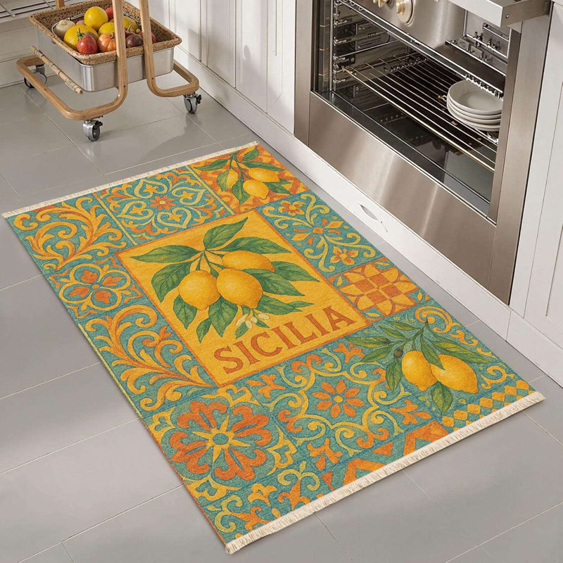 Sicilia Citrus Medallion Rug