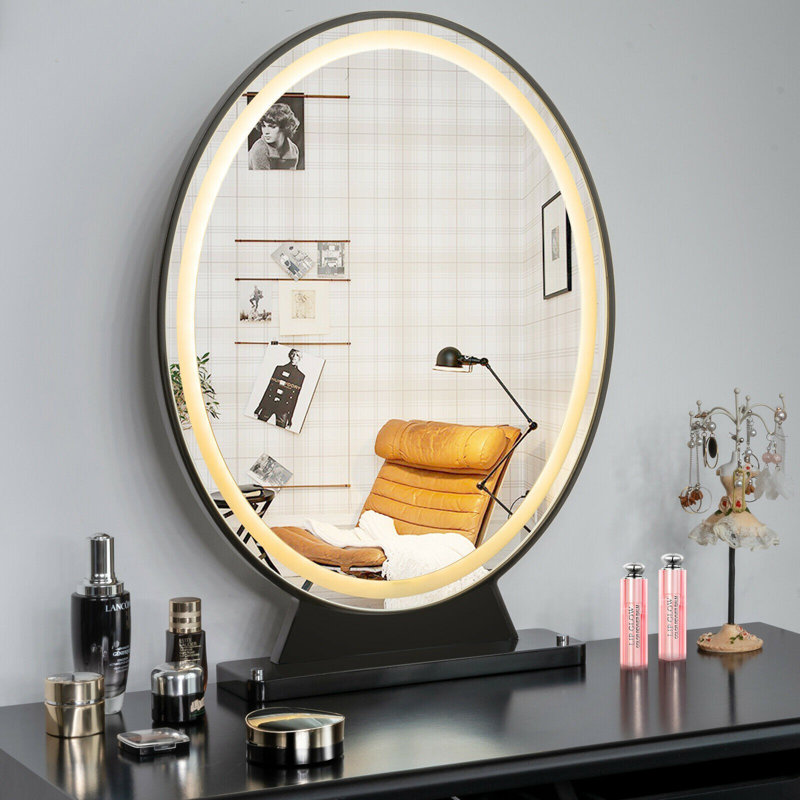 Miroir de maquillage lumineux Cevin Hollywood, Noir