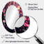 Miroir mural rose et noir-760896099
