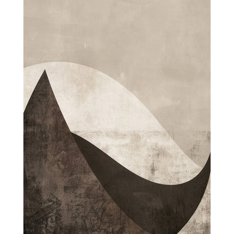 Shadow Curve Contrast Wrapped Canvas Wall Art, 24"H x 16"Wx 1.5"D