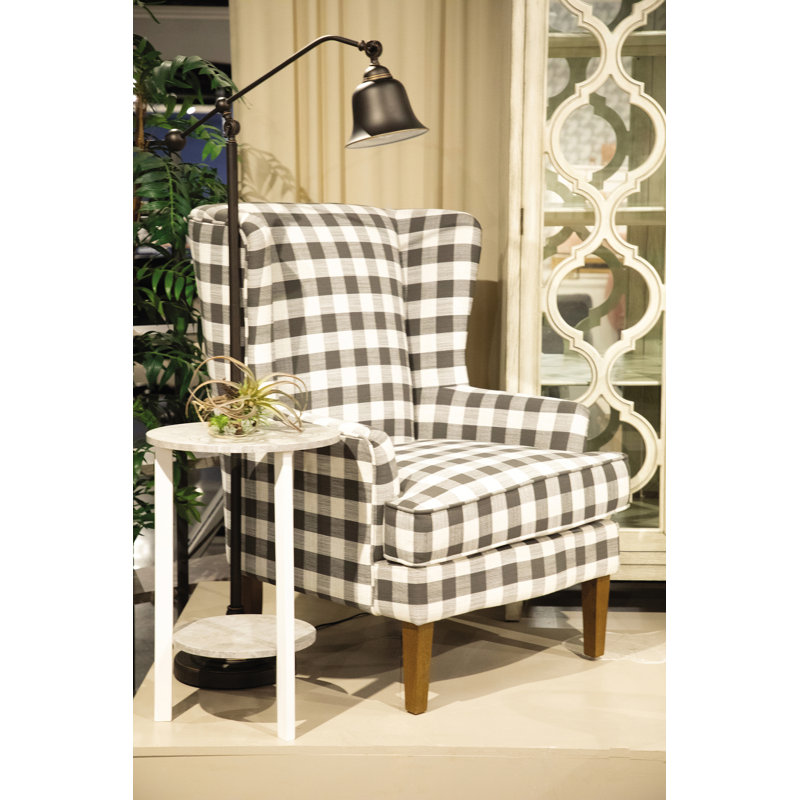 Fauteuil à oreilles en polyester 31 po Addiline