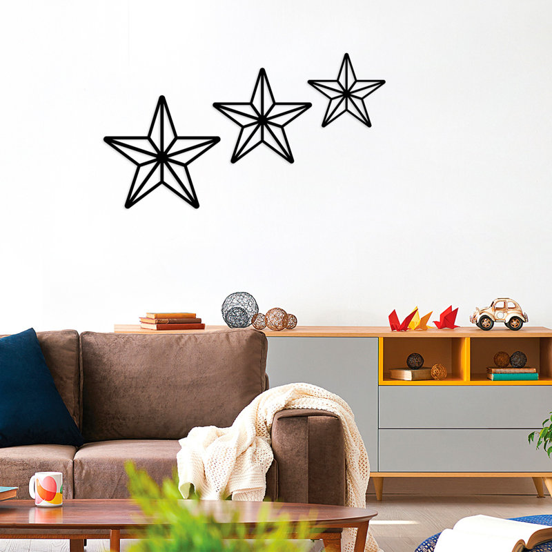 Élégant accessoire mural en métal noir 31,5 po x 17,3 po | 100% métal durable, épaisseur: 0,06 pouce | Fixation murale facile avec pièce arrière | Parfait pour la décoration intérieure et les intérieurs modernes, design élégant et fonctionnel