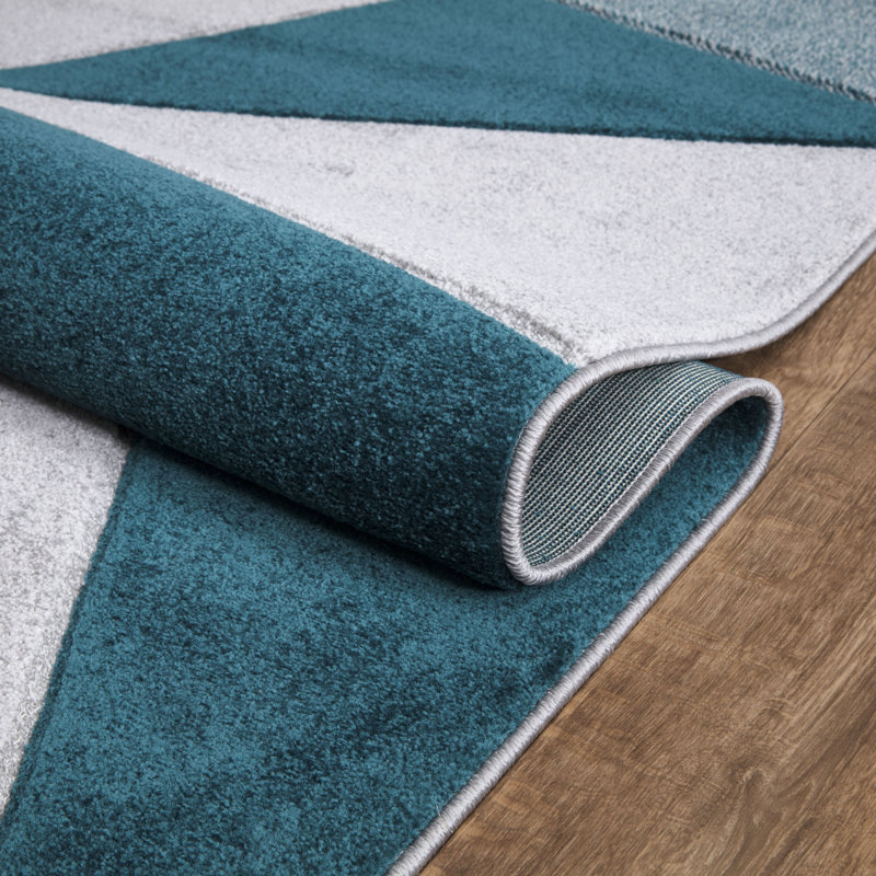 Gilbreath Geometric Area Rug, Rectangle 60 x 110cm