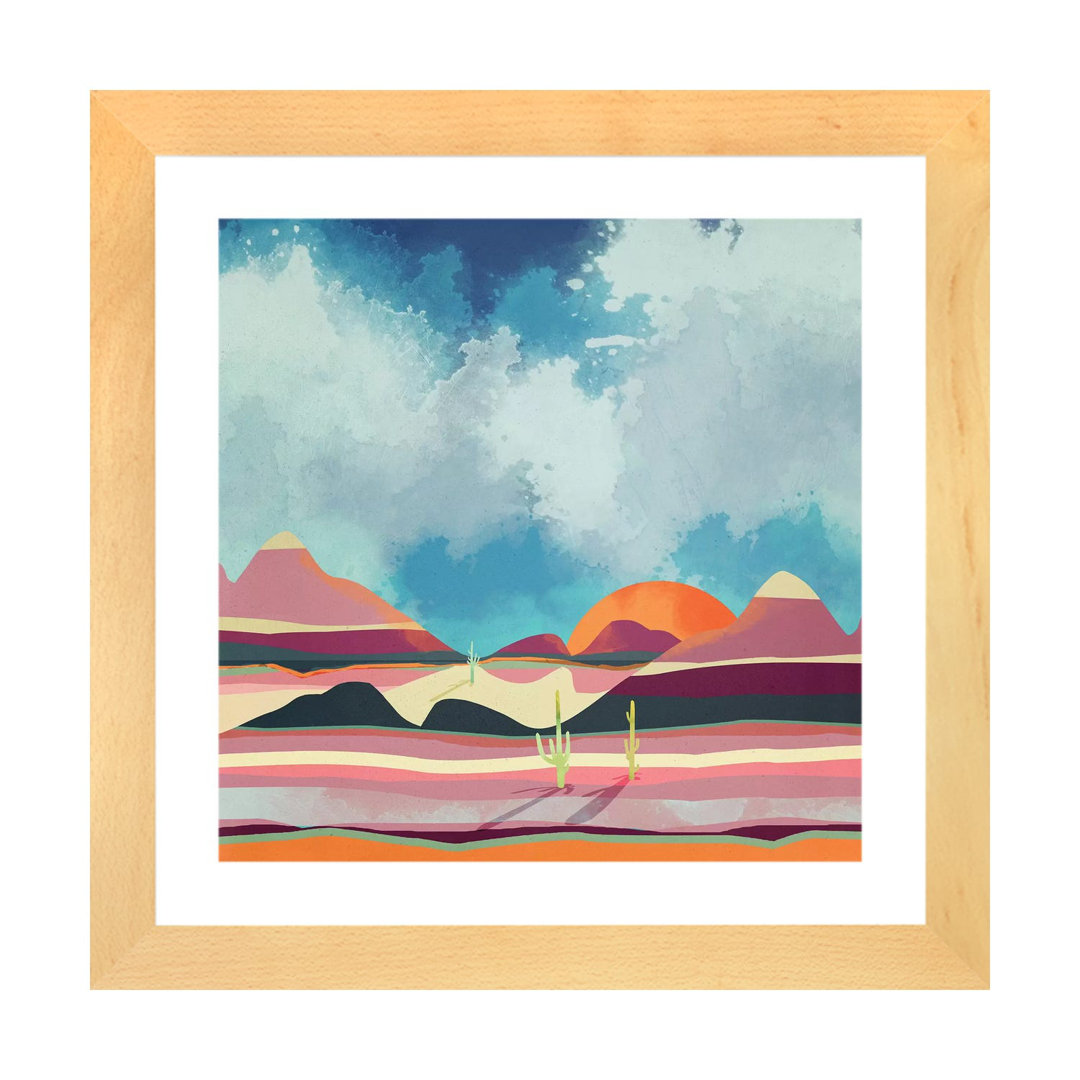 " Pink Desert Glow " East Urban Home Matte 