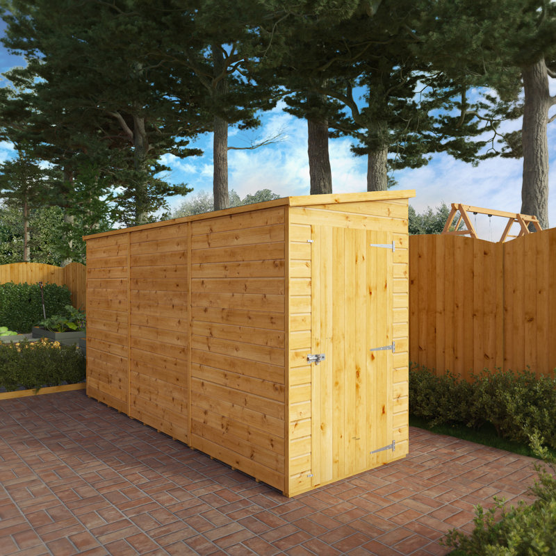 Mercia 12 X 4 Modular Shiplap Pent Windowless Shed