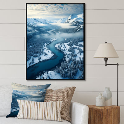 Pine Valley Winter Mountain Landscape IV - Art mural paysage d'hiver