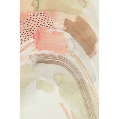 Peach Arches II 1 Piece Wrapped Canvas Wall Art