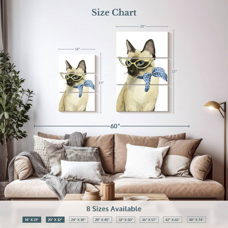 Brampt Cool Cat II, 50" H x 32" W