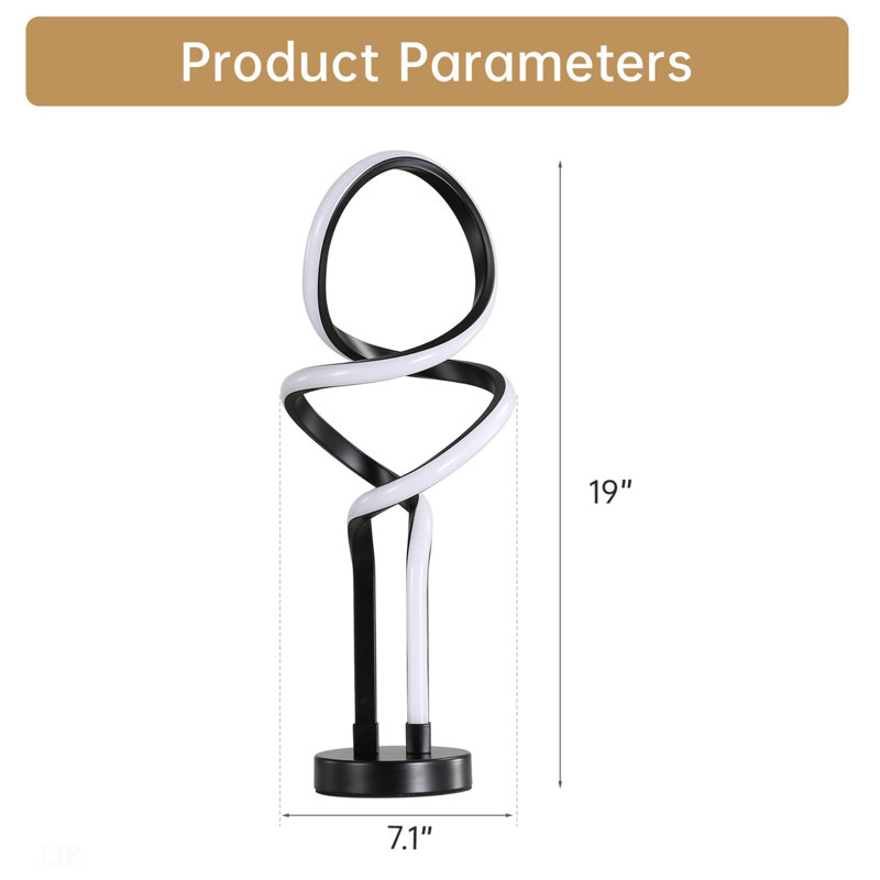 Lampe de table moderne, petite lampe de chevet à DEL à intensité variable avec prise, lampe de table moderne, lampe de table