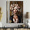 Femme blonde avec une expression sensuelle - mode femme, art mural