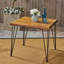 Table de salle à manger robuste pour l'extérieur - 32,5 po en bois et eau
