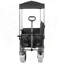 Chariot pliable 3 en 1 avec auvent, plateau de table pliable et cadre robuste pour une utilisation extérieure polyvalente-124641986