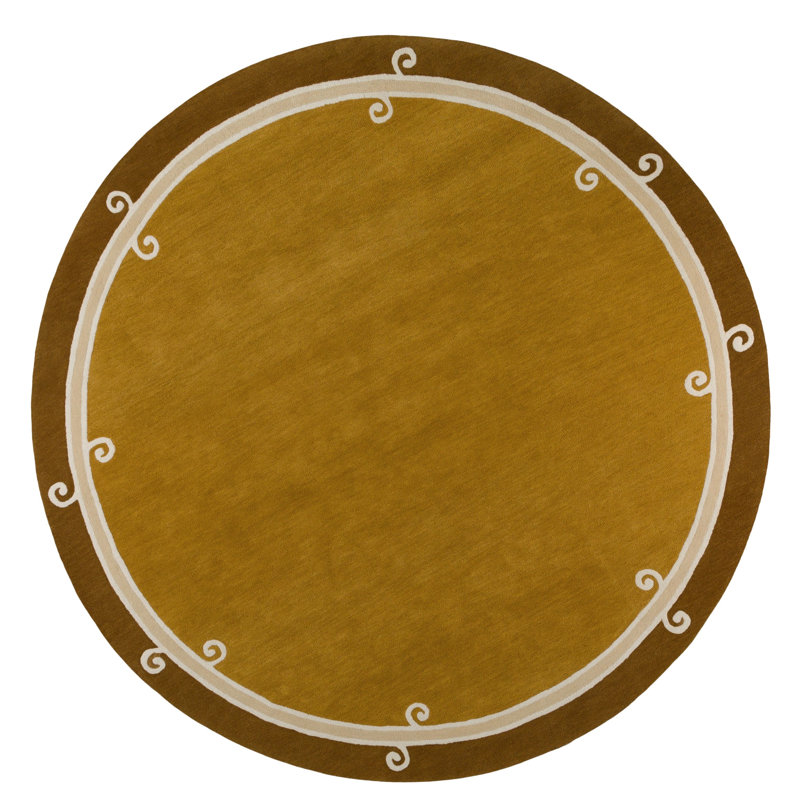 Syracuse Hand Tufted Wool Area Rug, Round 8'2"