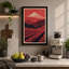 Mountain at Dusk Japandi 1 Piece Wrapped Canvas Wall Art-896080115-896080116