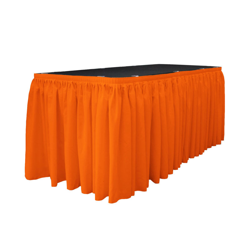 Table Skirt, Orange, 204" L x 29" W