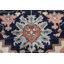 Tapis oriental en laine à teinture végétale Heriz Serapi noué à la main 10 x 14