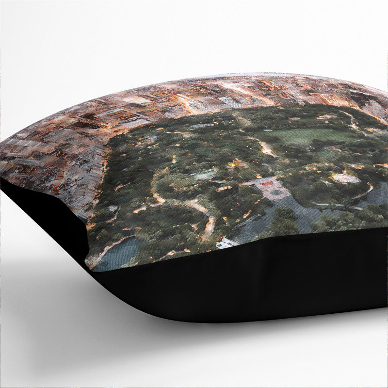 Square Cushion, 55cm H x 55cm W x 20cm D, Black