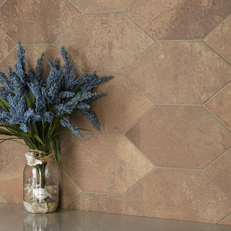 Volterra 7" x 13" Porcelain Stone Look Wall & Floor Tile