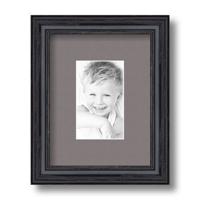 Wood Matte Picture Frame with Mat