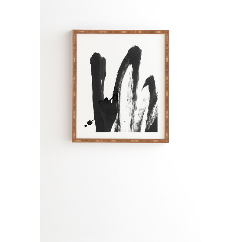 Motif noir et blanc 4 pi, H 20 po x l 20 po x P 2 po, Armature en bambou, Pas de tapis