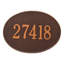 Hawthorne 1-Line Wall Address Plaque-925983632-925983643