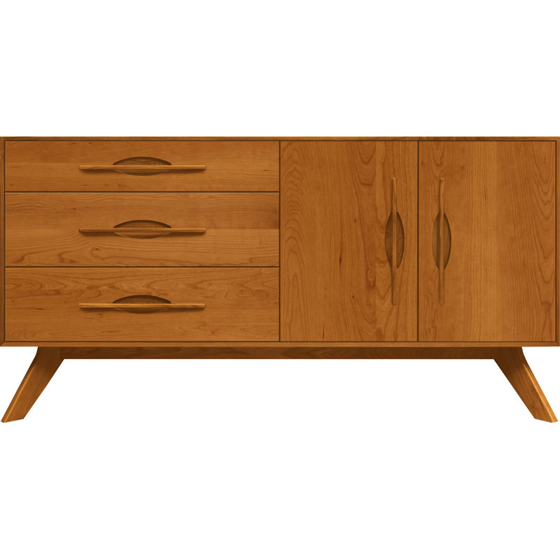 Audrey 66.13'' W Solid Wood Sideboard, Autumn Cherry