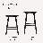 Maven Lane Luna Backless Wooden Kitchen Stool-92610973-93051215-120617271