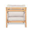 Fauteuil club de patio en bois d'acacia (1 pièce) - Finition teck, coussin beige résistant à l'eau