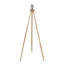 Lampe sur pied à rayures en bois Lirios