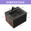 Meuble-lavabo mural 24 po moderne en noyer fumé avec plateau en quartz noir-1670200008