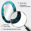 Miroir mural bleu sarcelle et noir Minimalisme lune II - ovale bleu-440453629