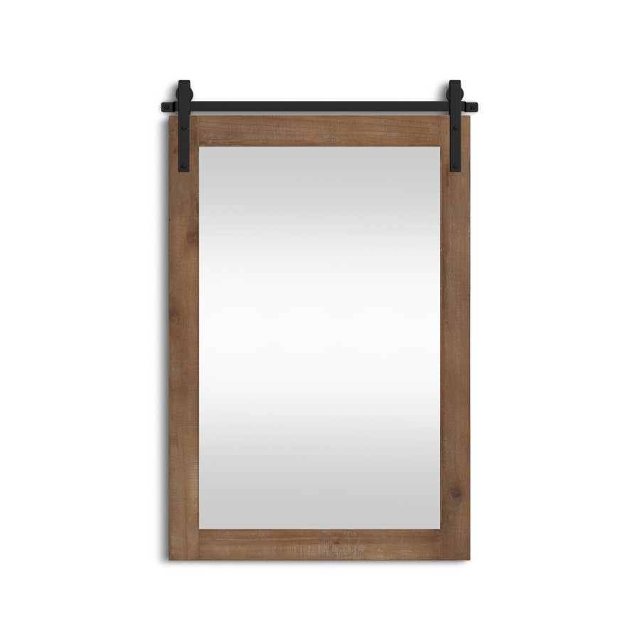 Enora Modern Farmhouse Distressed Accent Mirror