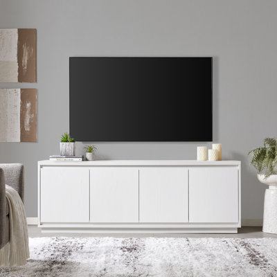 Presque Rectangular TV Stand for TV's up to 75" in White