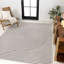 Tapis intérieur / extérieur gris foncé / crème Donatienne Curve-40446933