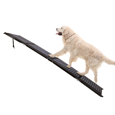PETMAKER Dog Ramp - Folding Dog Ramp For Car, Truck, SUV, Or RV - Portable Ramps For Pets With Non-Slip Rug Surface - Pet Travel Accessories