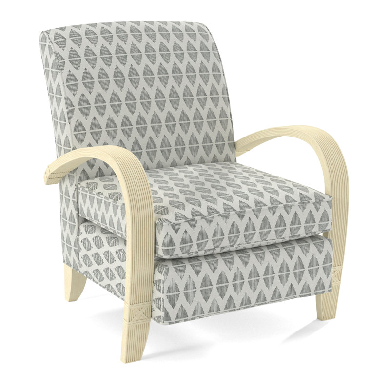 Vero Armchair, Bisque, White Performance Fabric; 0851-94