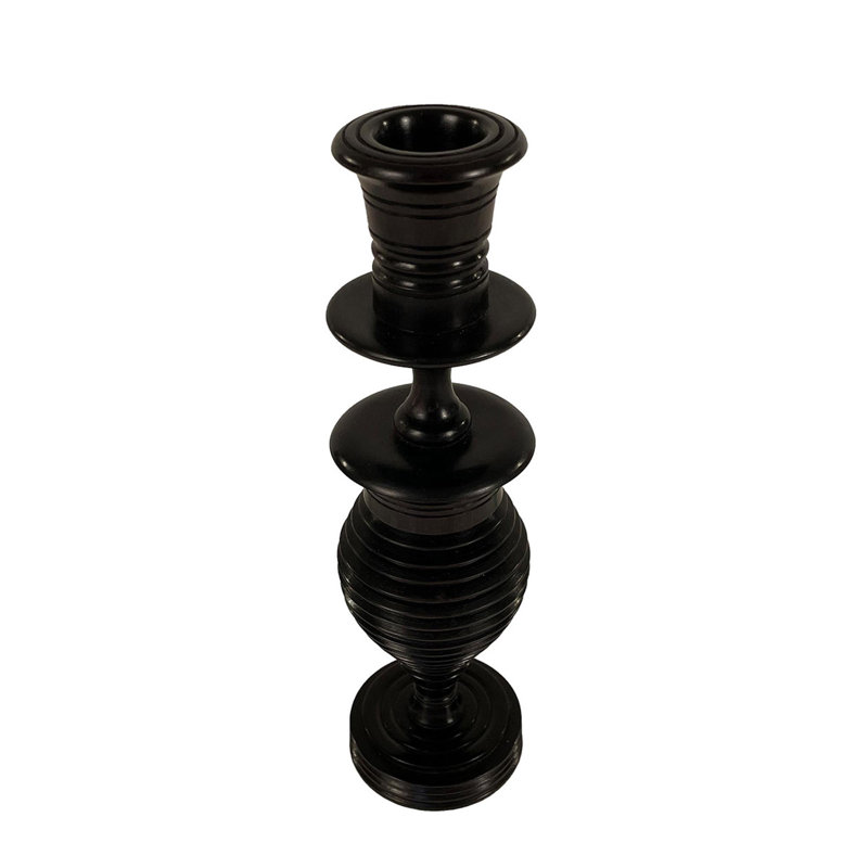 Ebony Wood Collection Candlestick