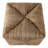 Decorative Textured Rattan Woven Ottoman For House Decor - Luxury Pouf Footstool For Living Room, Bedroom, And Office Room Decor - 18", Brown