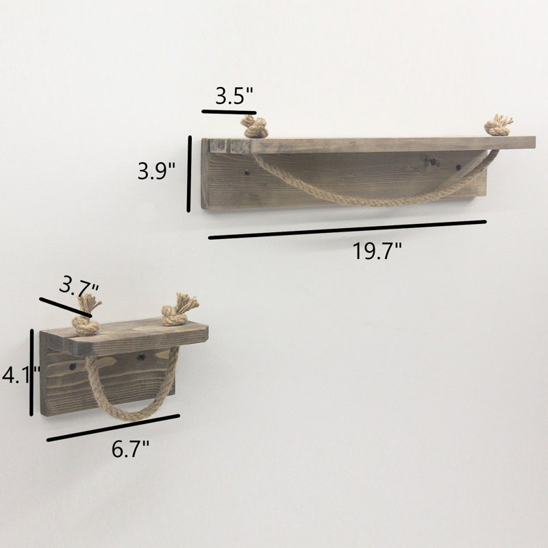 Wood 2 Wall Towel Rack
