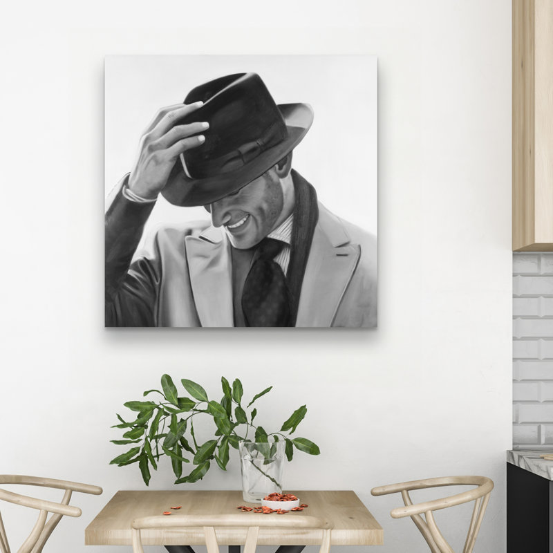 Well-dressed man - 32"x32" art on canvas