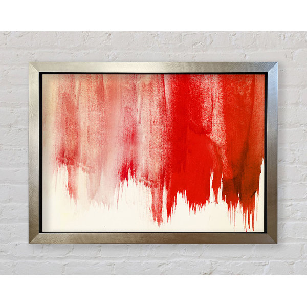 Ivy Bronx Striking Red Paint Framed Print | Wayfair.co.uk
